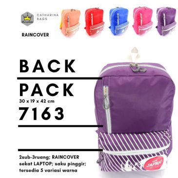 Tas Ransel Sekolah Cewek Laptop Raincover